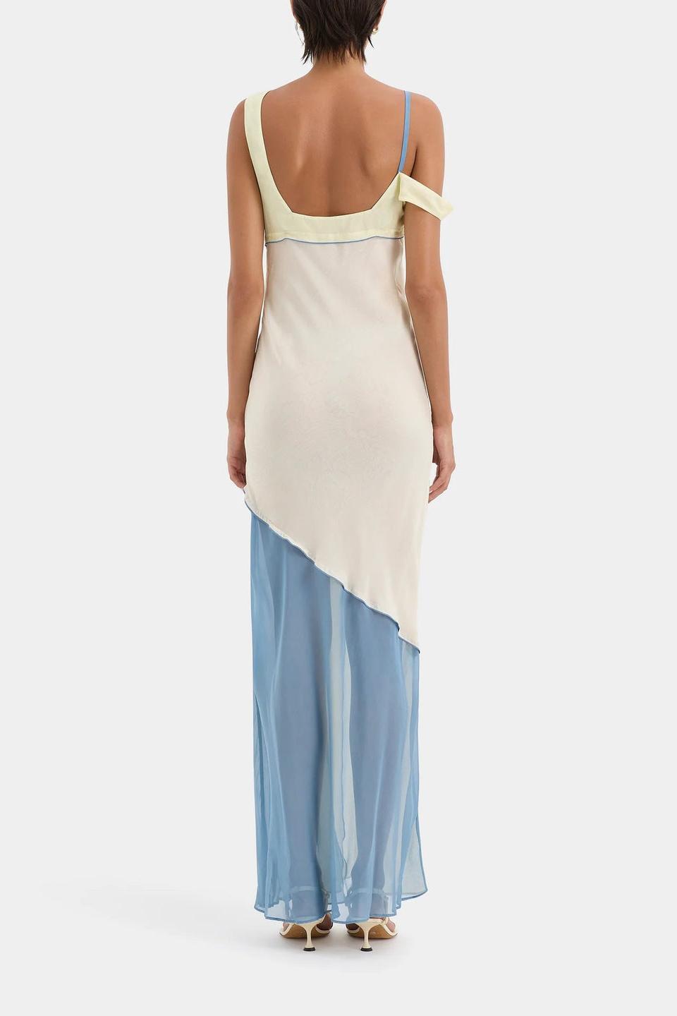Thames Splice Midi Dress-ROVOLE