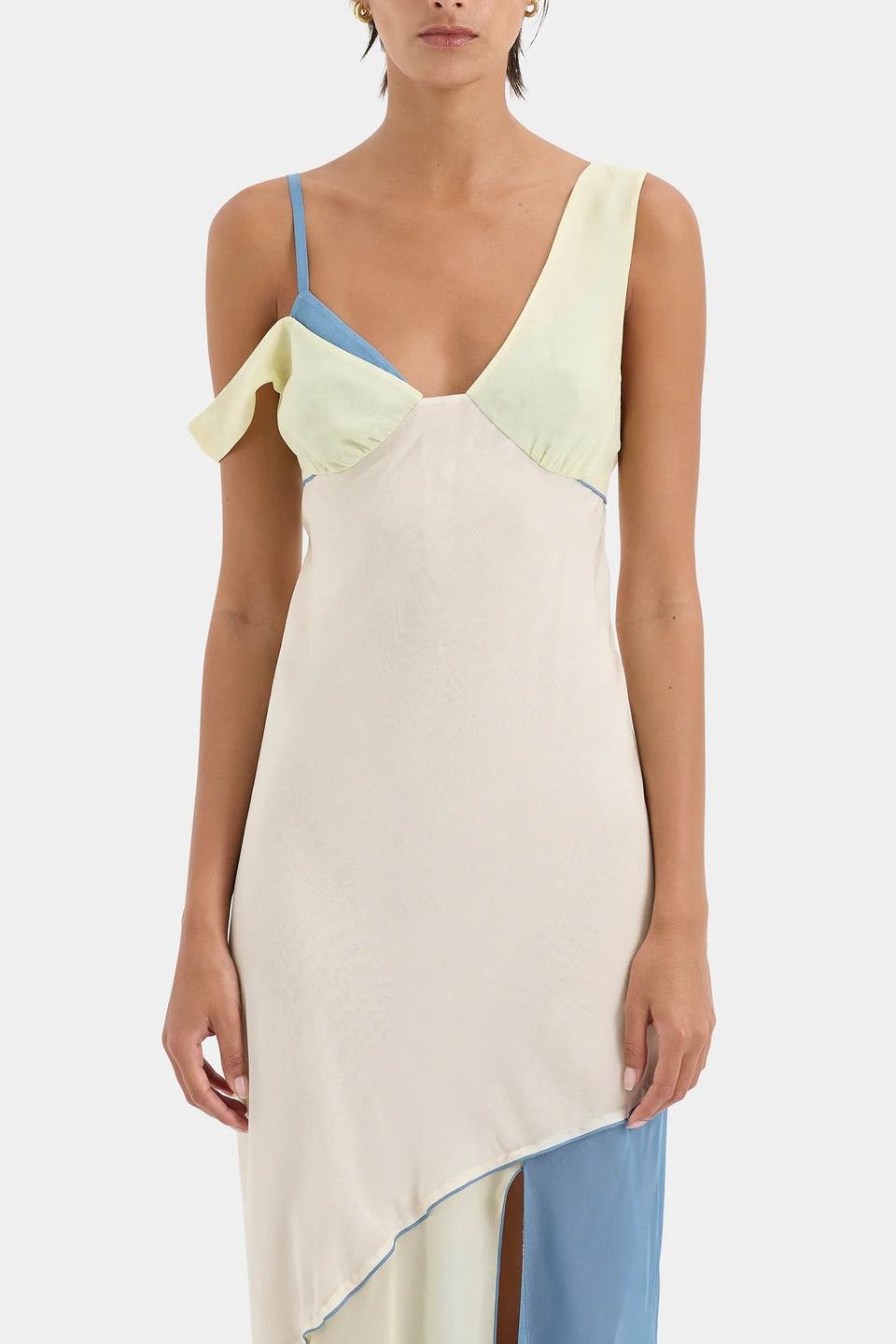 Thames Splice Midi Dress-ROVOLE