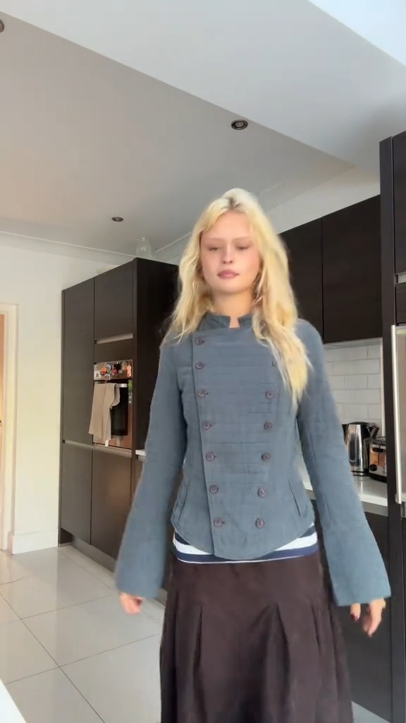 Quilted Double-Breasted Jacket