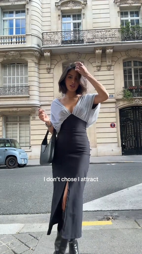 Midnight Allure Draped Backless Maxi Dress