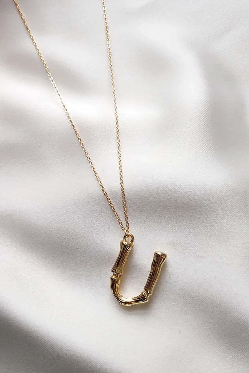 Initial Necklace U-Z-ROVOLE