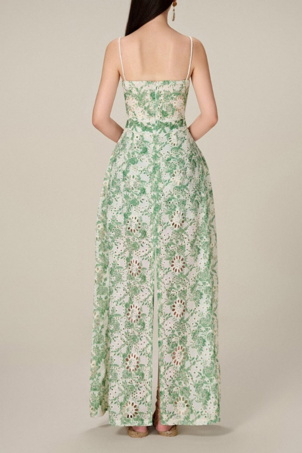 Ursule Spaghetti Floral Skirt Set-ROVOLE