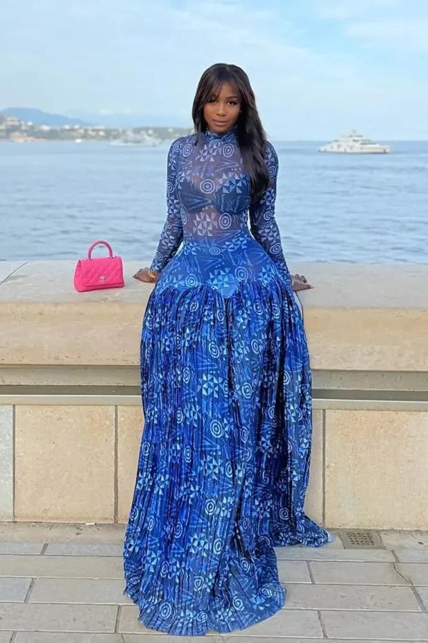 Lily Mesh Maxi Dress-ROVOLE