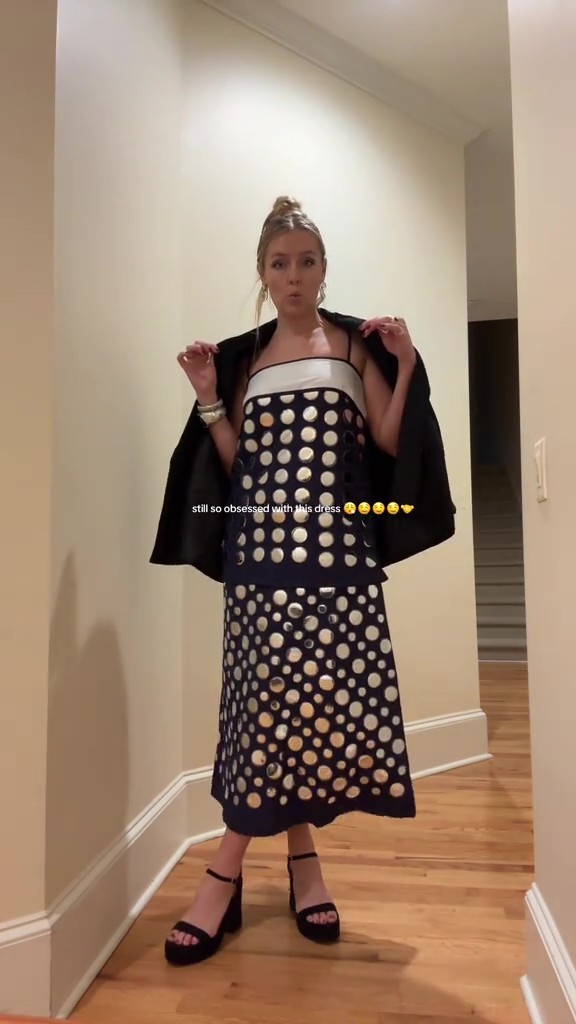 Fashion Handmade layered mirrored dress-ROVOLE