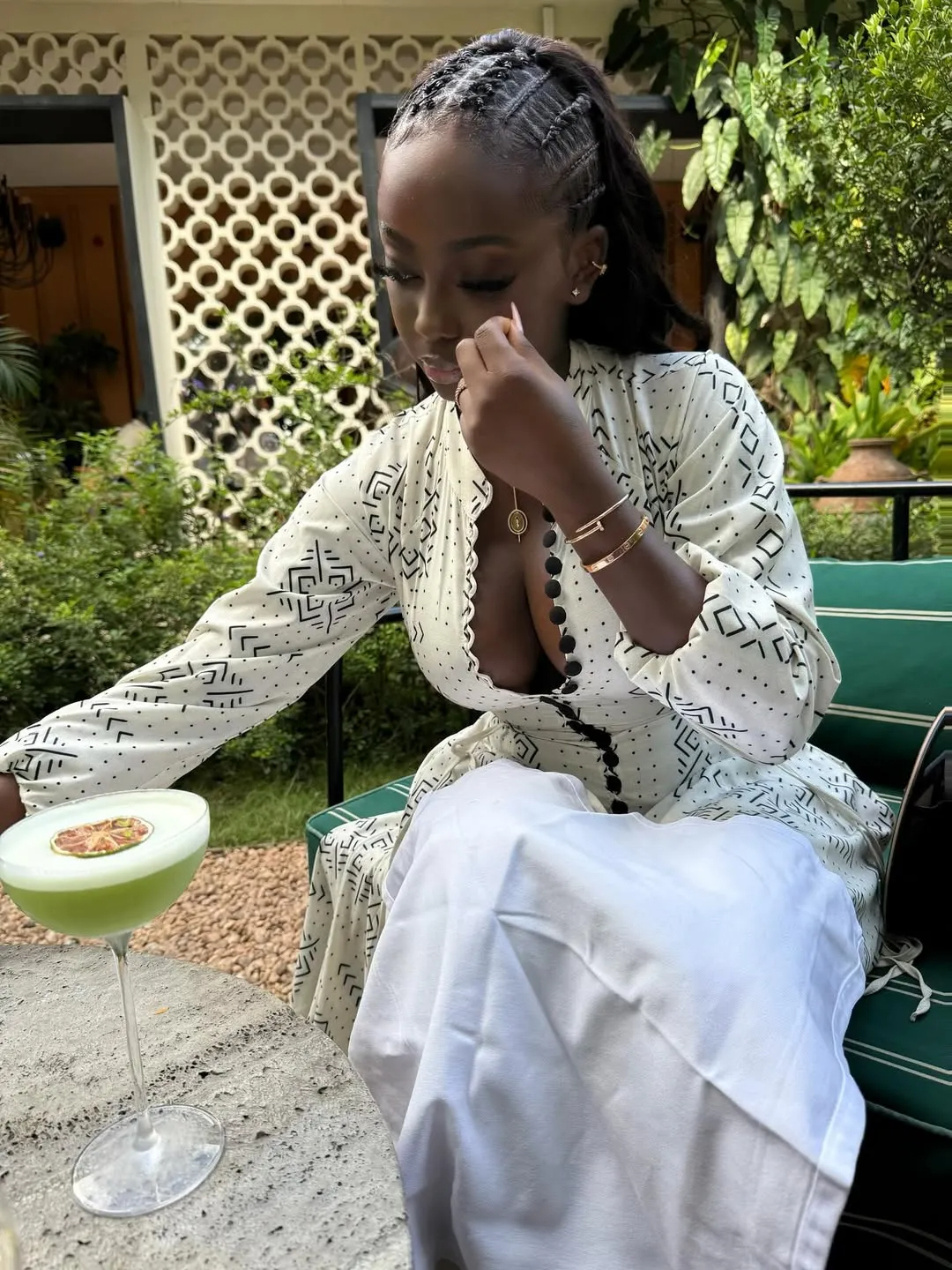 White Cotton Button Maxi Dress