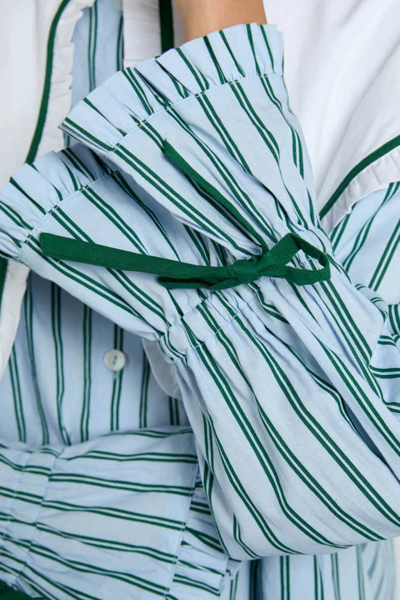 Barbara Pj Set- Blue Stripe-ROVOLE