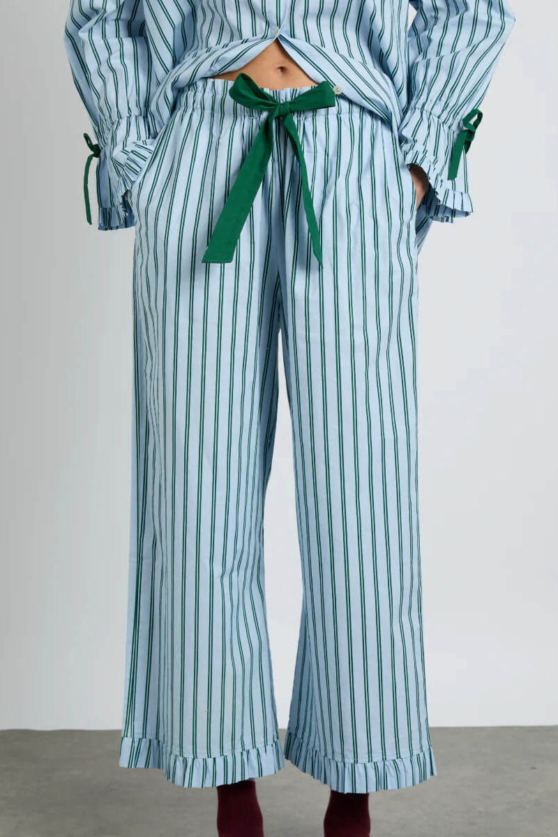 Barbara Pj Set- Blue Stripe-ROVOLE