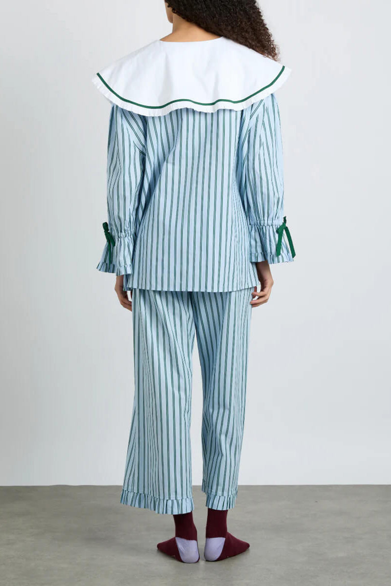 Barbara Pj Set- Blue Stripe-ROVOLE