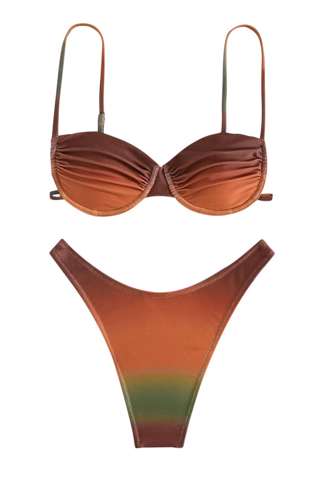 Brook Printed Gradient Bikini-ROVOLE