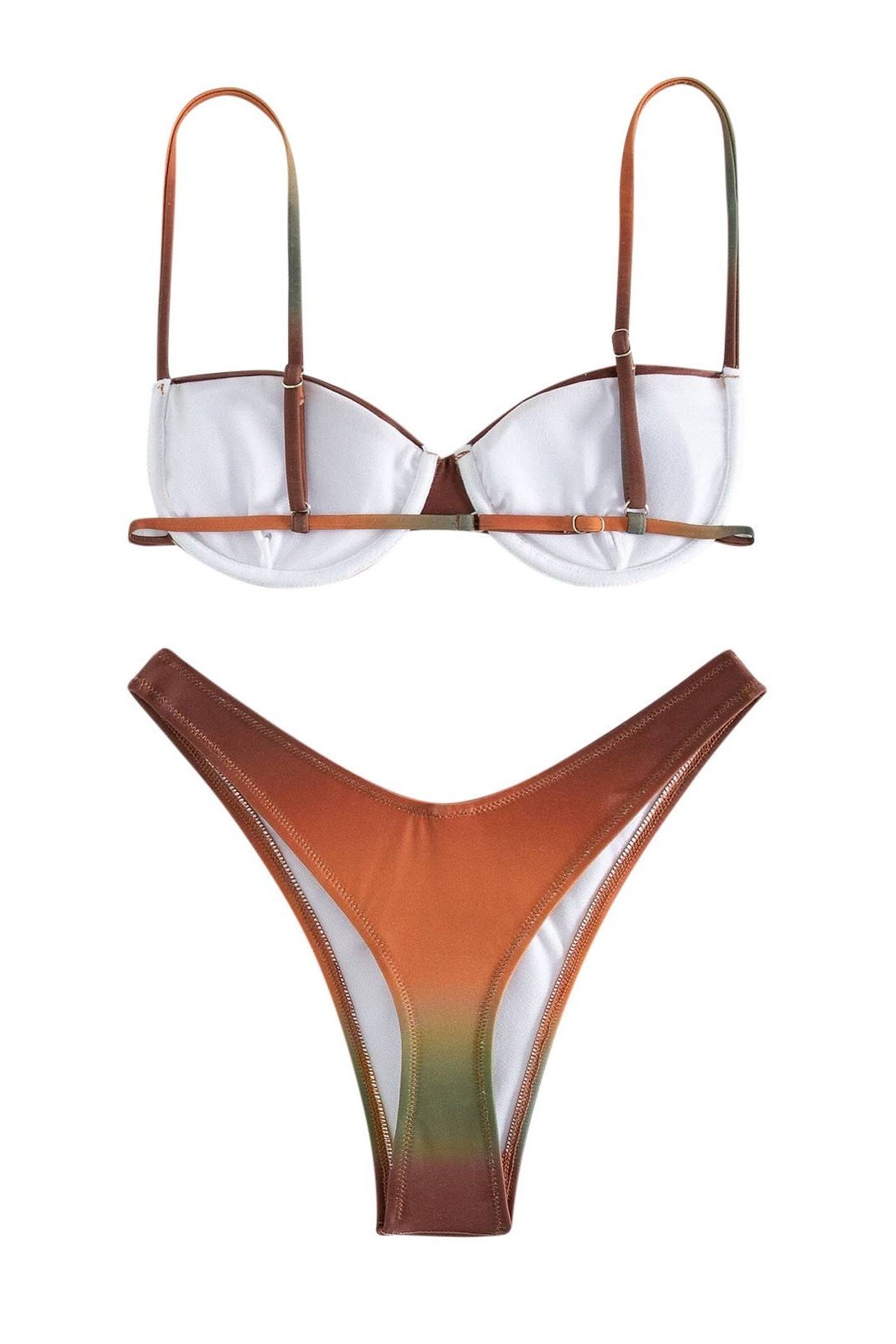Brook Printed Gradient Bikini-ROVOLE