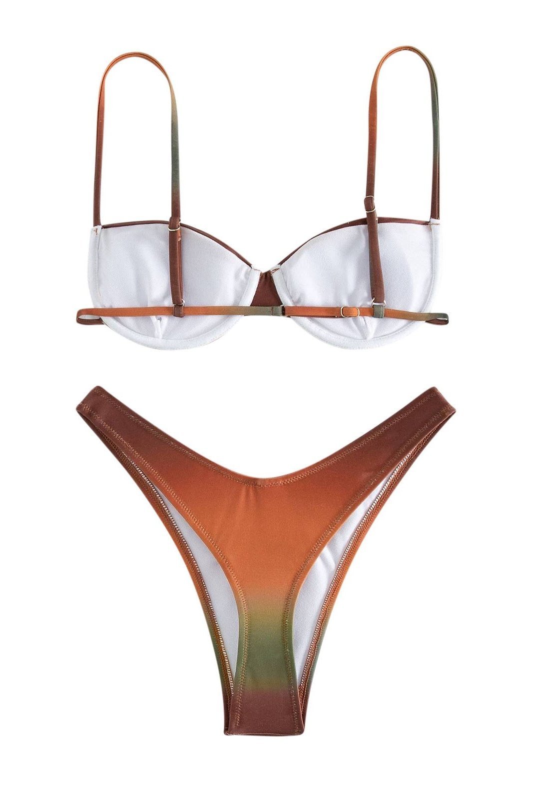 Brook Printed Gradient Bikini-ROVOLE
