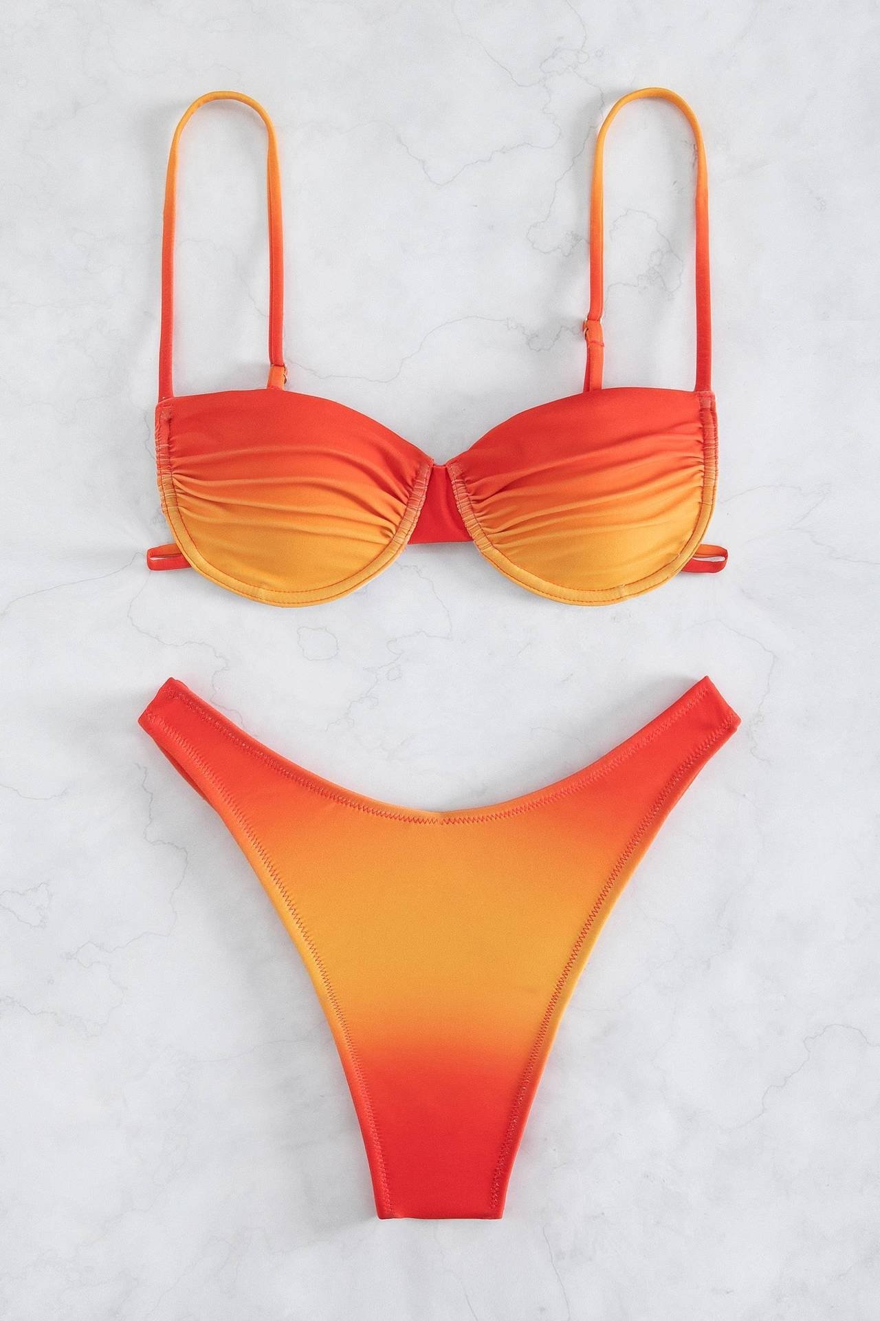 Brook Printed Gradient Bikini-ROVOLE