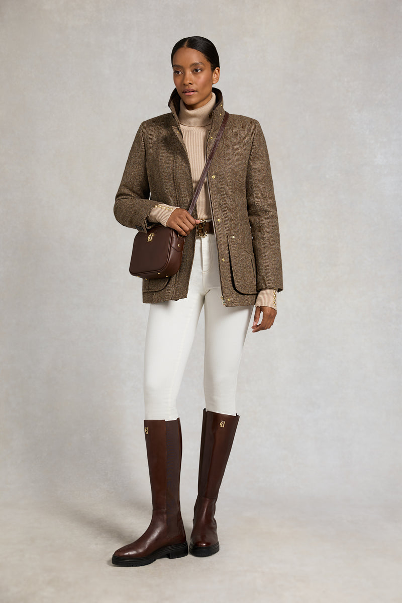 Brown Tweed Jacket-ROVOLE