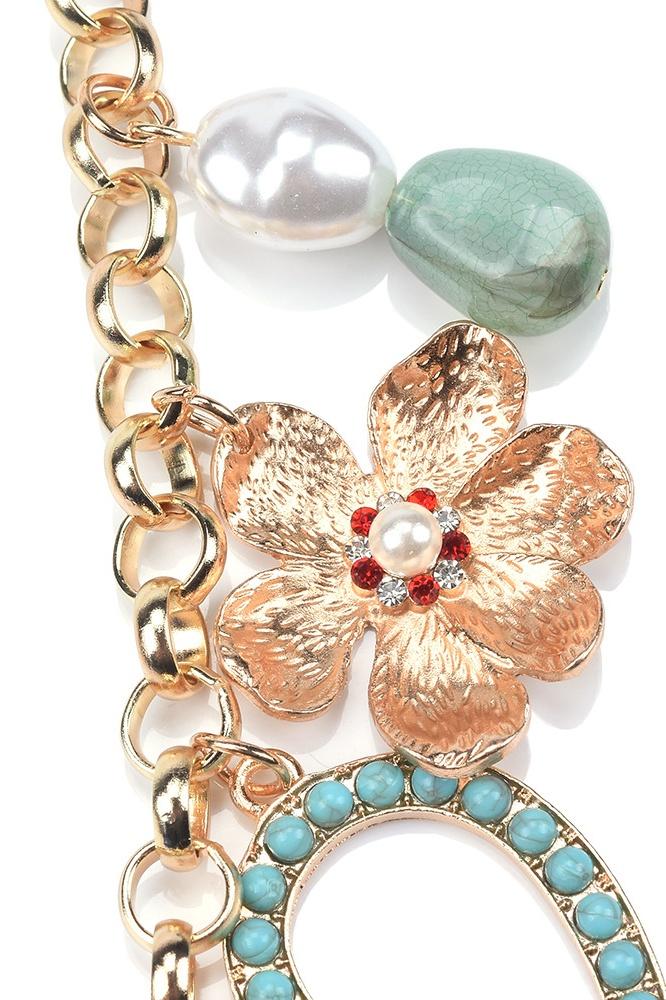 Crystal Multi Pendants Necklace-ROVOLE