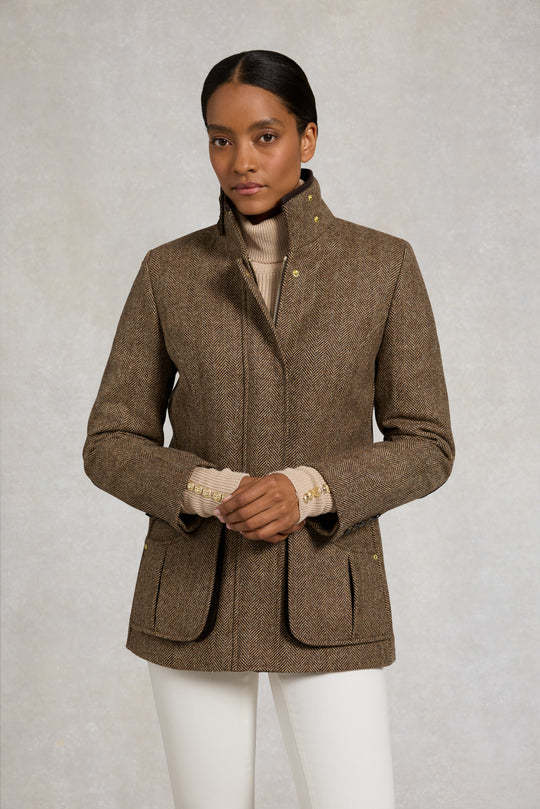 Brown Tweed Jacket-ROVOLE