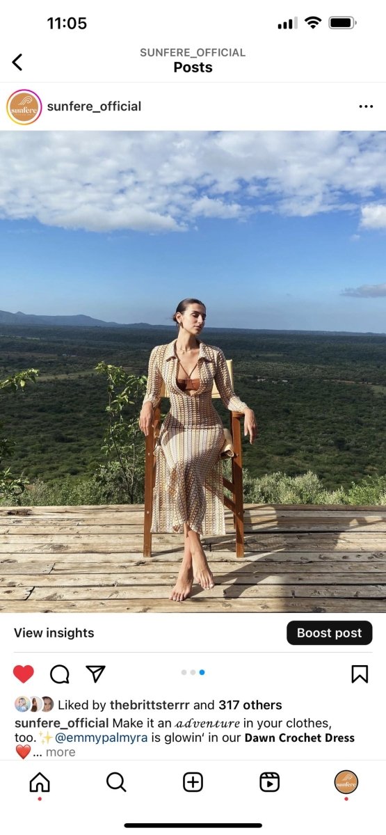 Dawn V-neck Collared Crochet Maxi Dress-ROVOLE