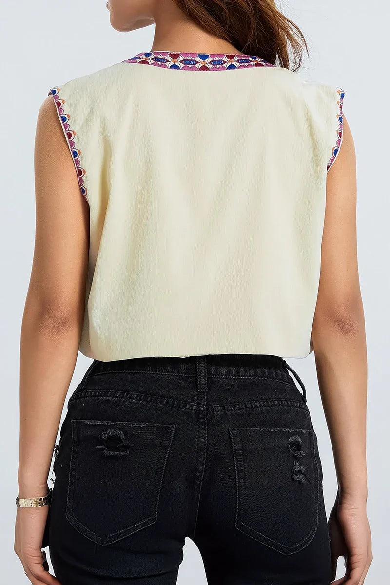 Arabinia Yellow Waistcoat-ROVOLE