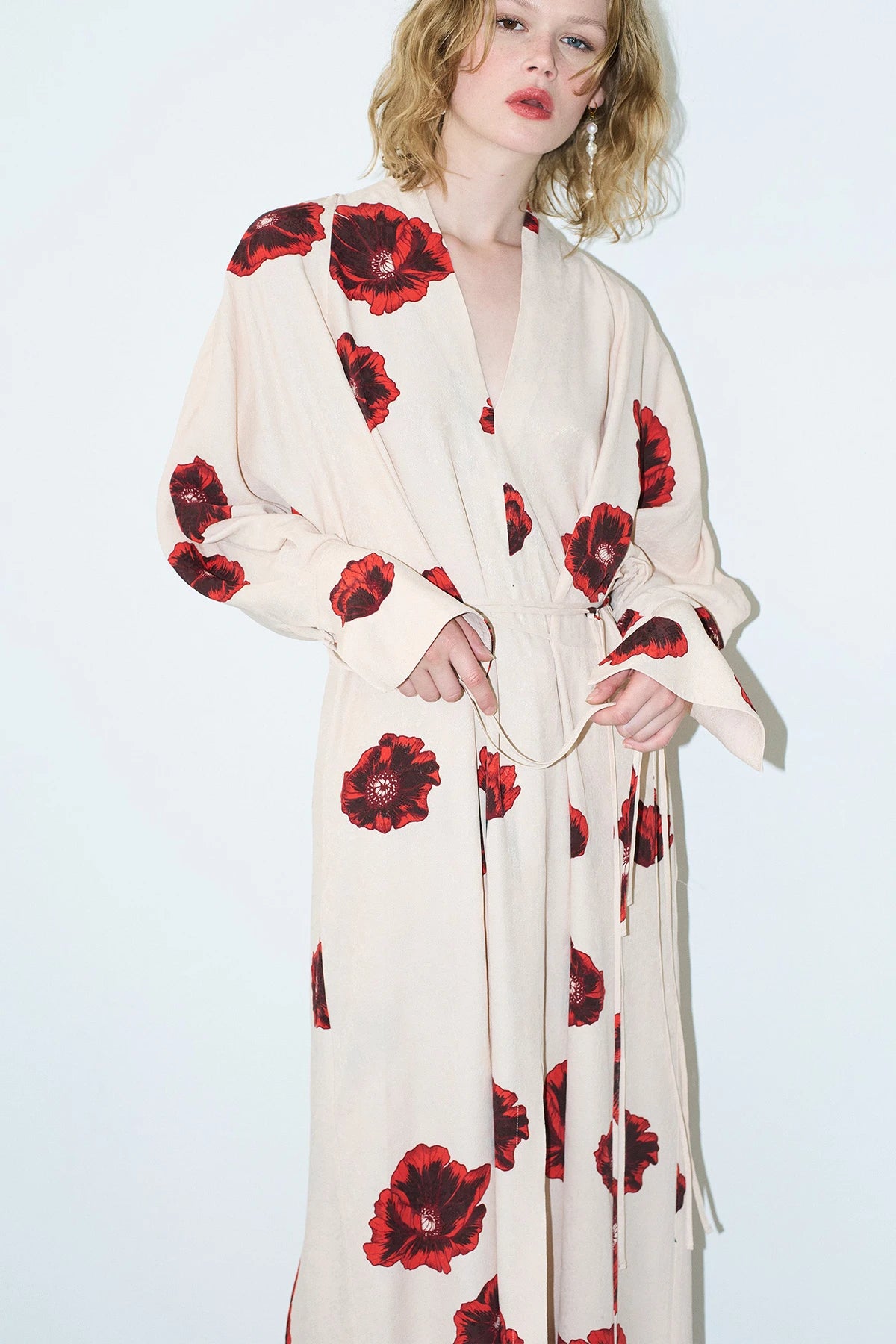 Sahara Print Kimono Dress-ROVOLE