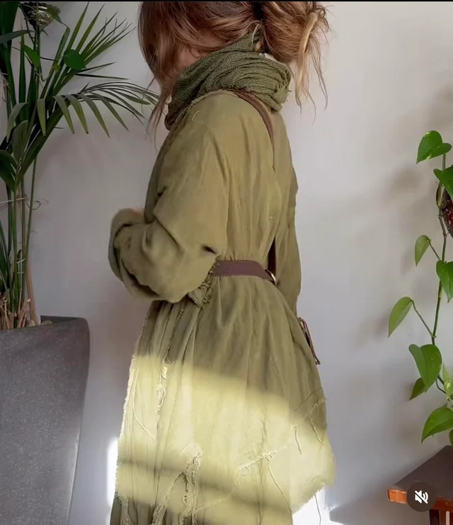 Nomad Layers Distressed Linen Jacket