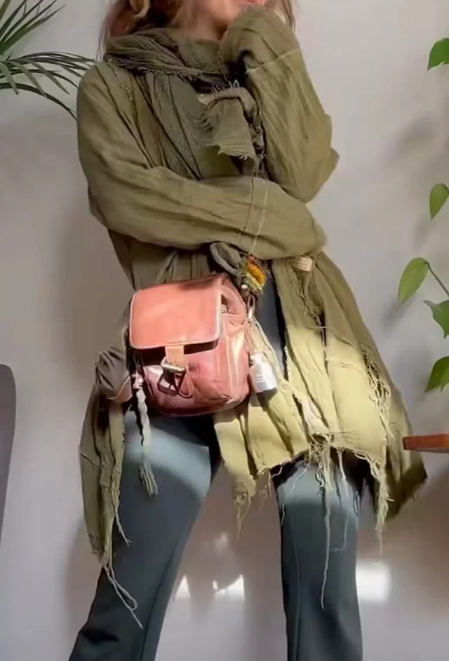 Nomad Layers Distressed Linen Jacket