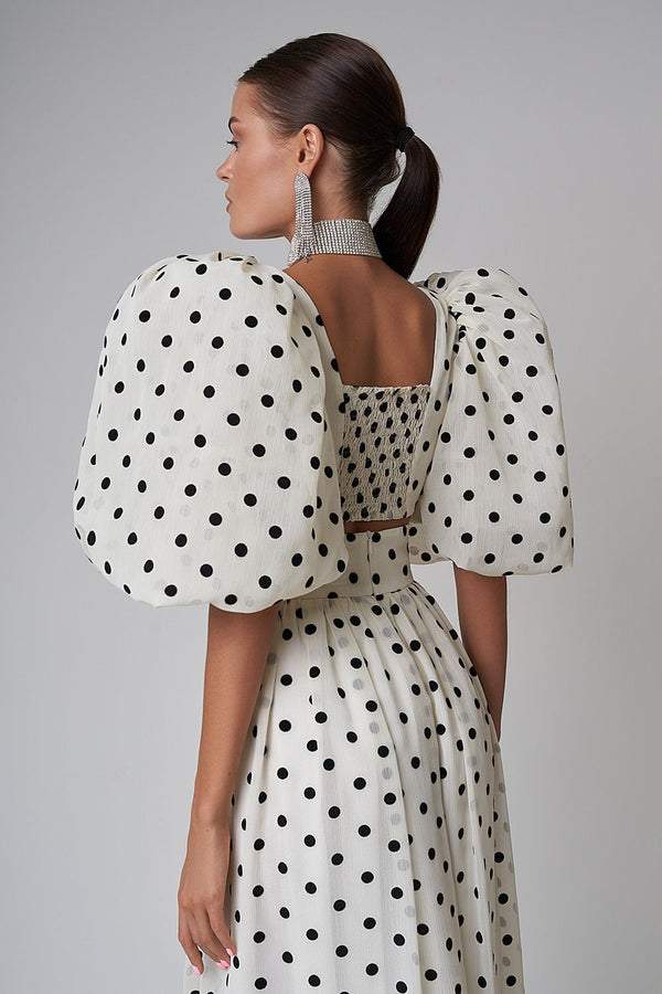 Ellie Polka Dot Skirt Set-ROVOLE