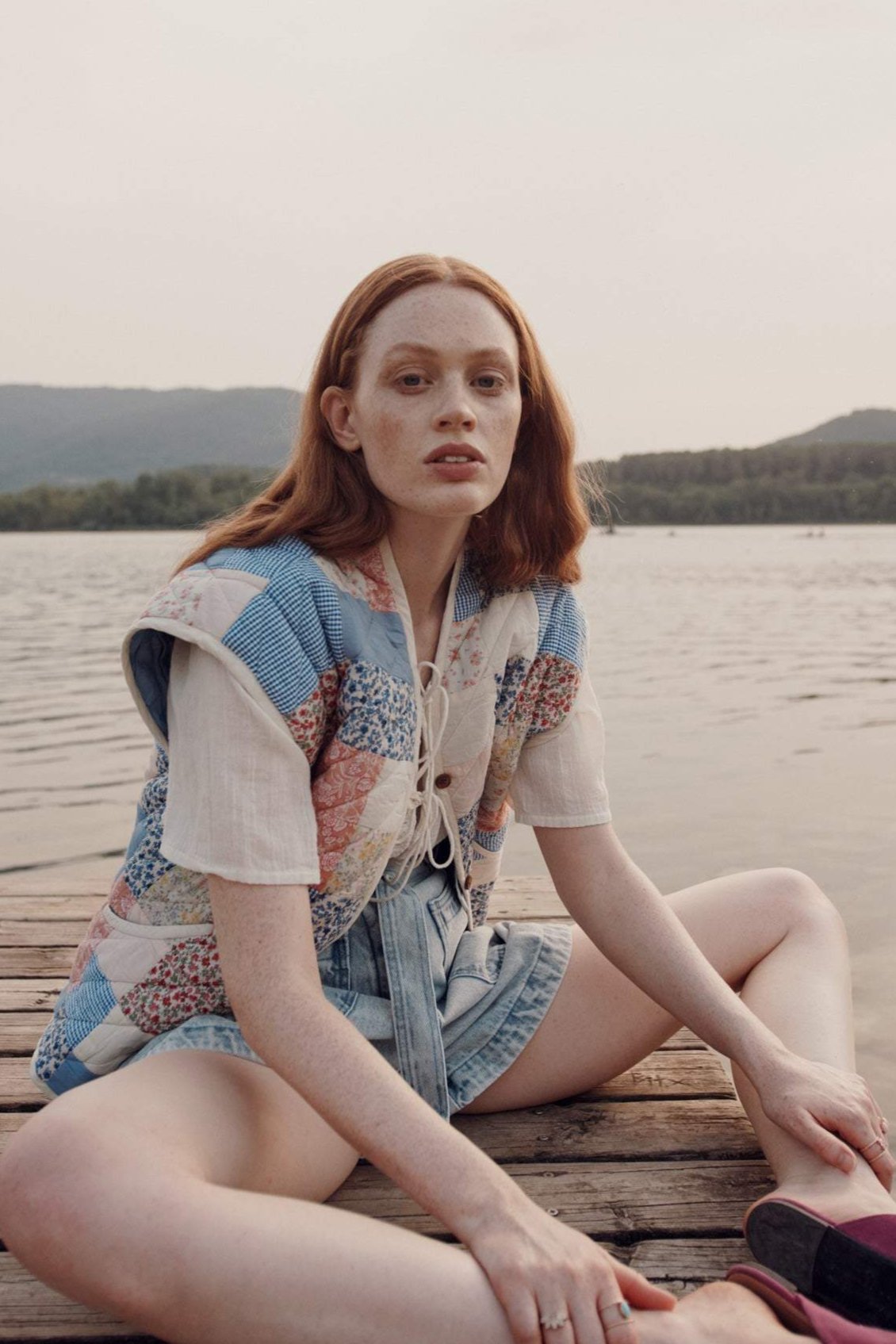 Enid Printed Convertible Quilted Jacket-ROVOLE