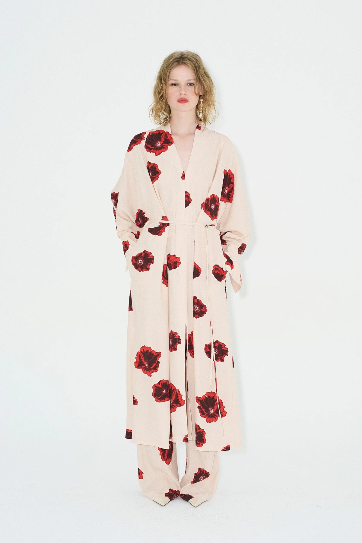 Sahara Print Kimono Dress-ROVOLE