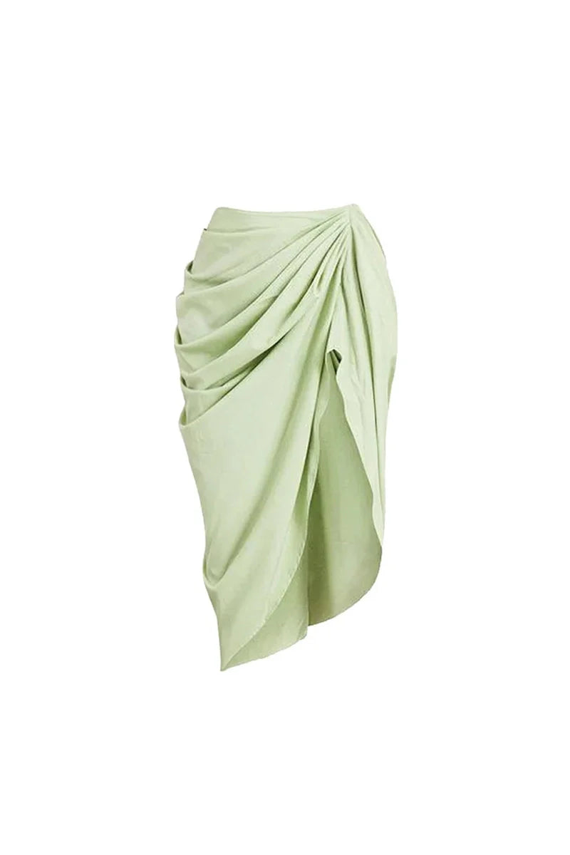 Apple Green Vintage Style Swimsuit Set-ROVOLE