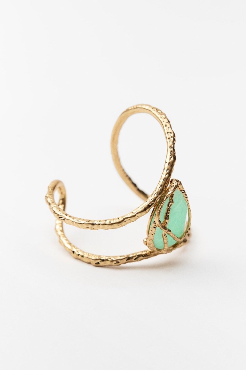 Gemstones Textured Bracelet-ROVOLE