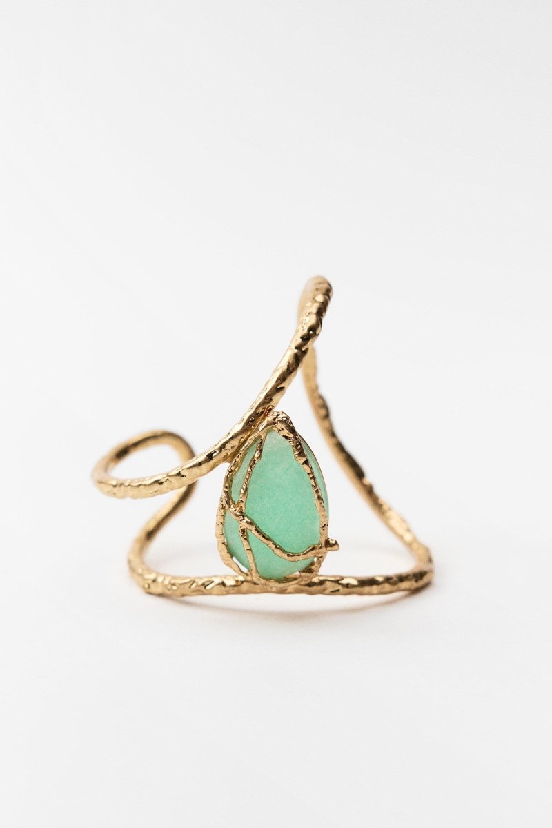 Gemstones Textured Bracelet-ROVOLE