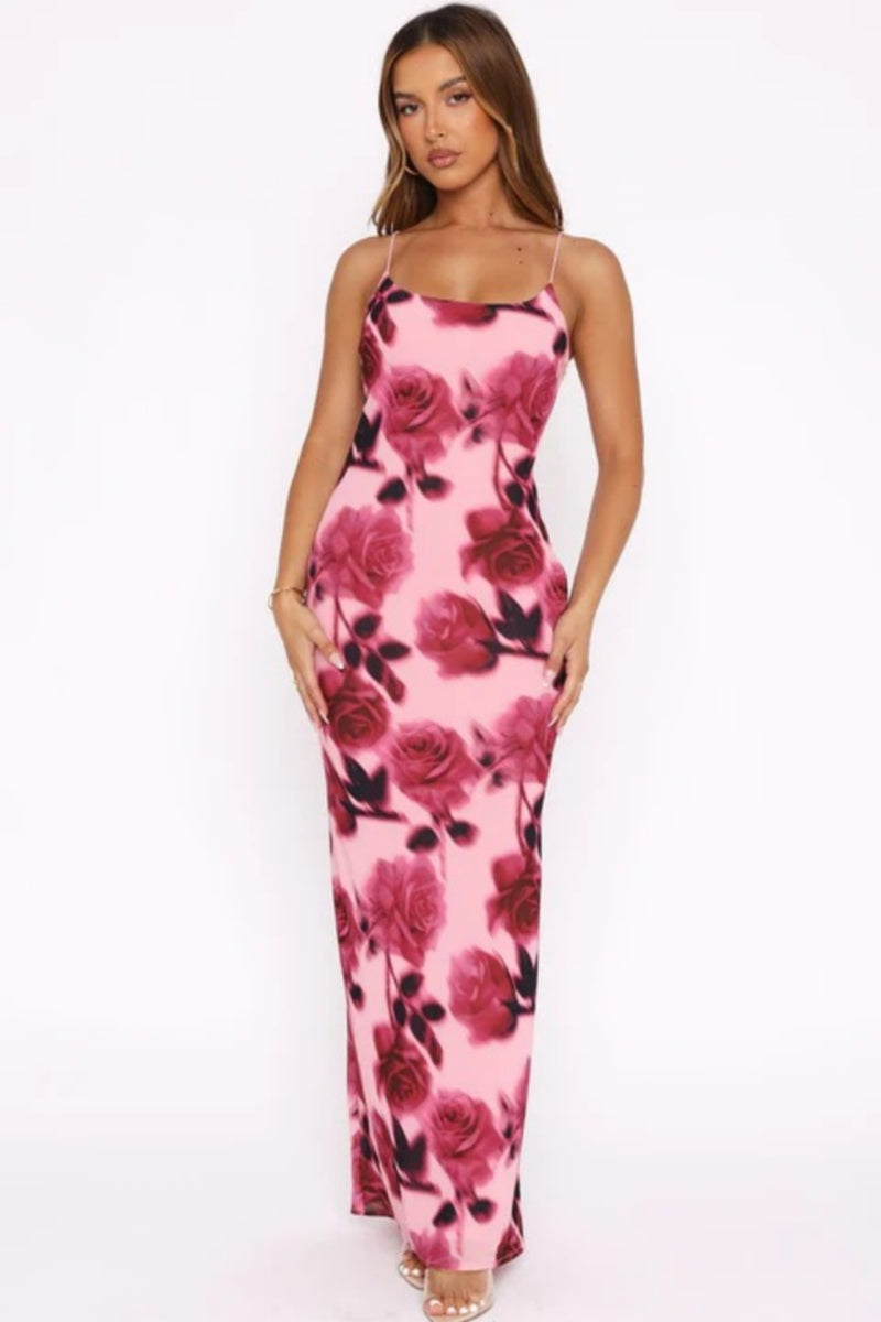Lost Stars Blush Romance Maxi Dress-ROVOLE