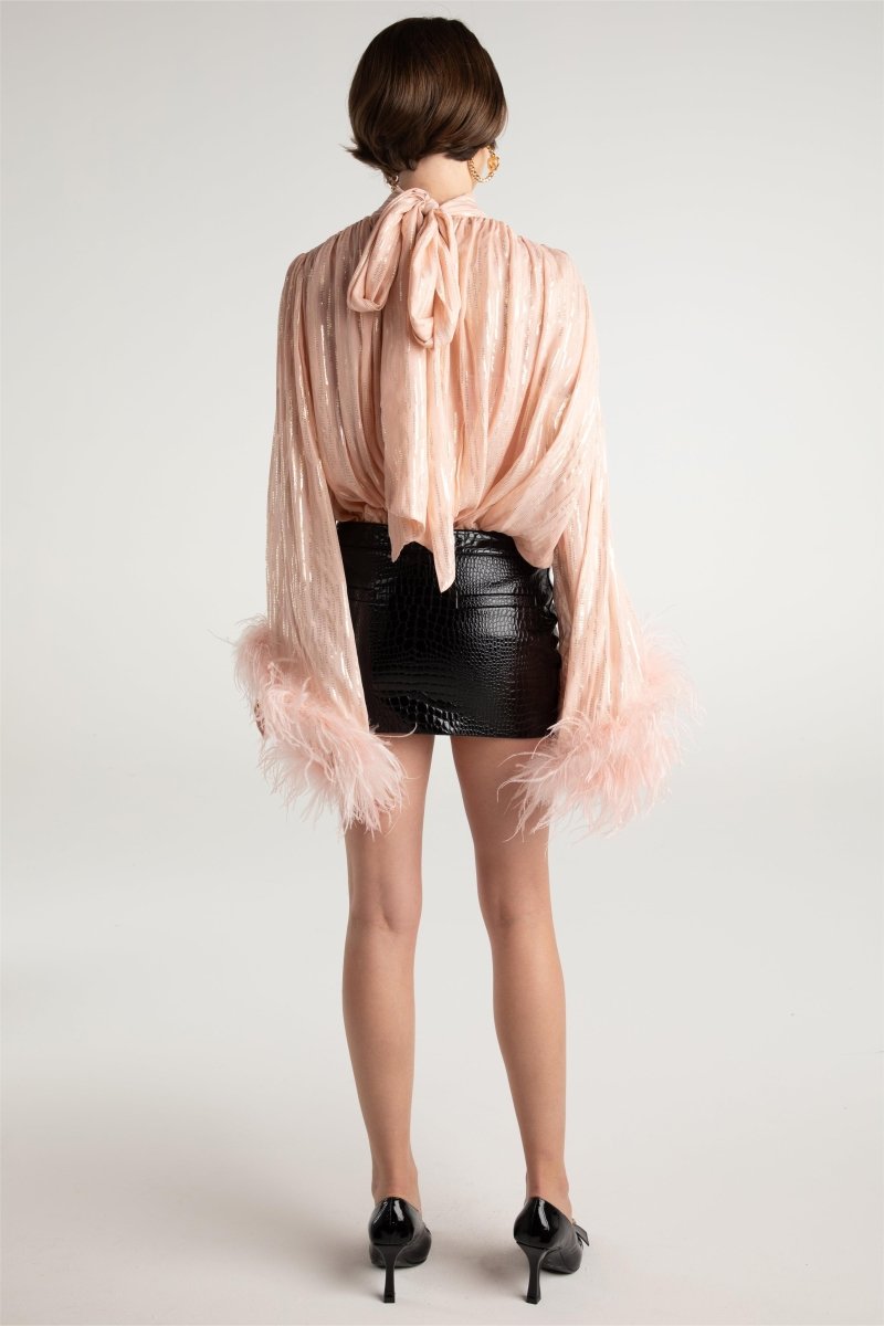 Hedda Leather Mini Skirt-ROVOLE