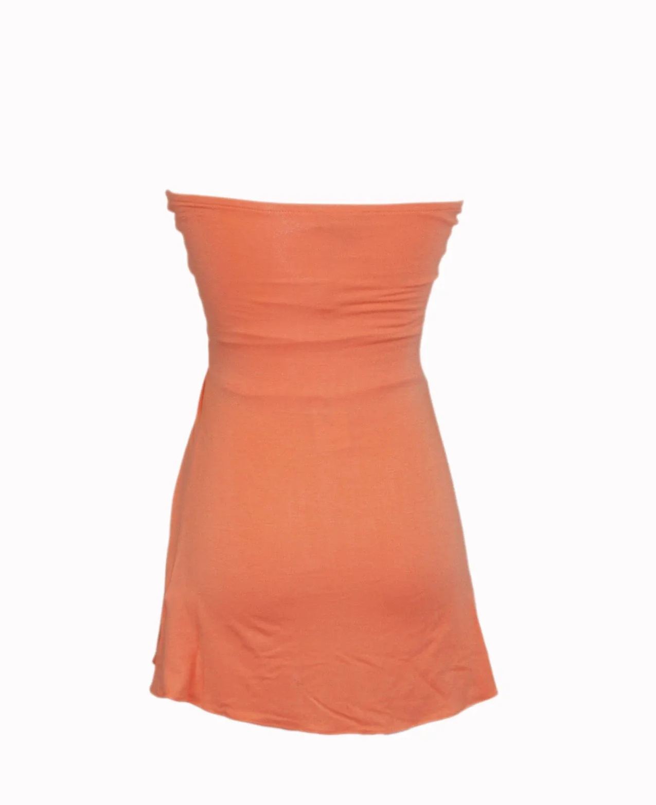 Ruched Medallion Strapless Mini Dress