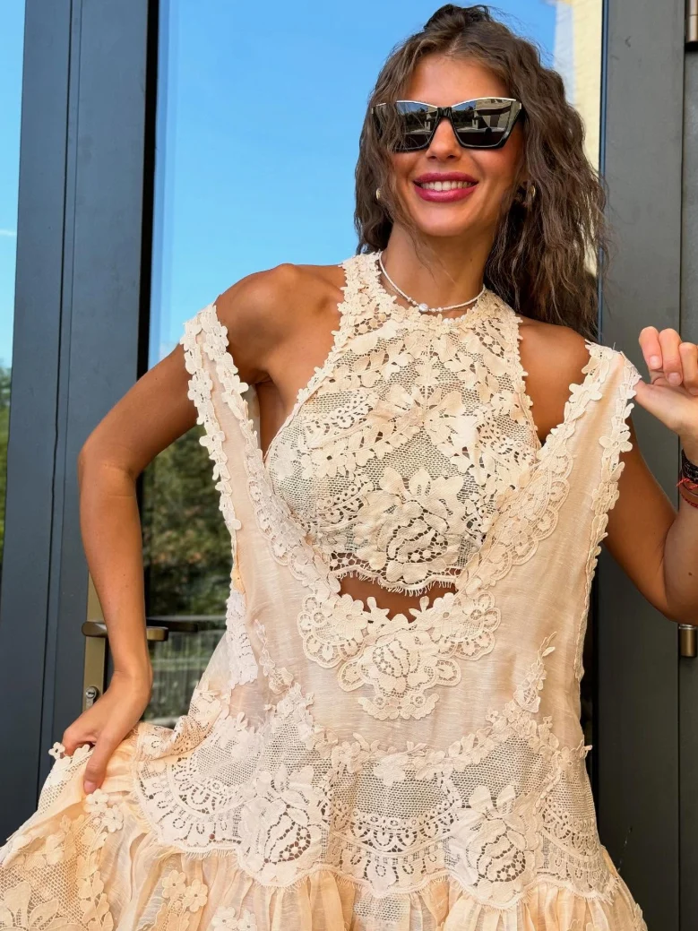 Angel Lace Skirt Sets-ROVOLE