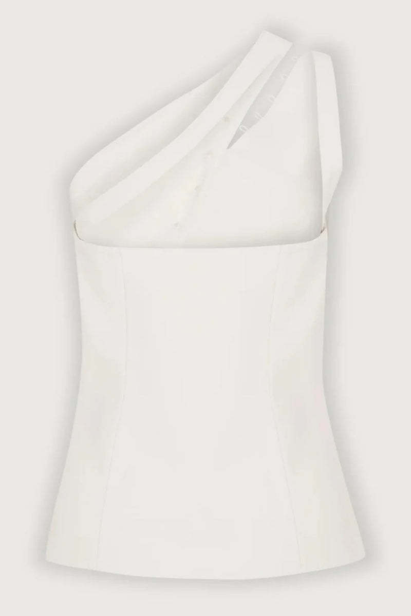 Ascent One-Shoulder Button Detail Top-ROVOLE