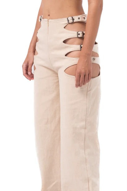 Streetwear Cutout Pants-ROVOLE