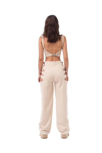 Streetwear Cutout Pants-ROVOLE
