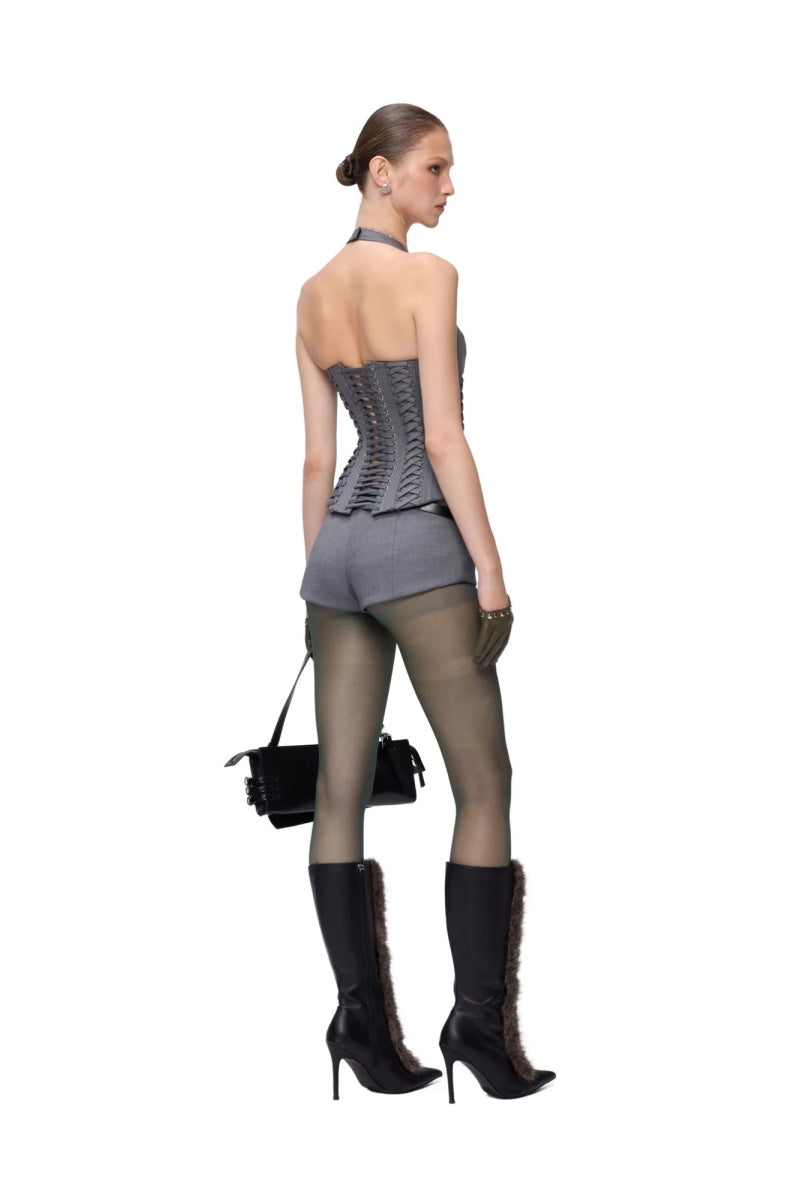 Julia Halterneck Corset Set-ROVOLE