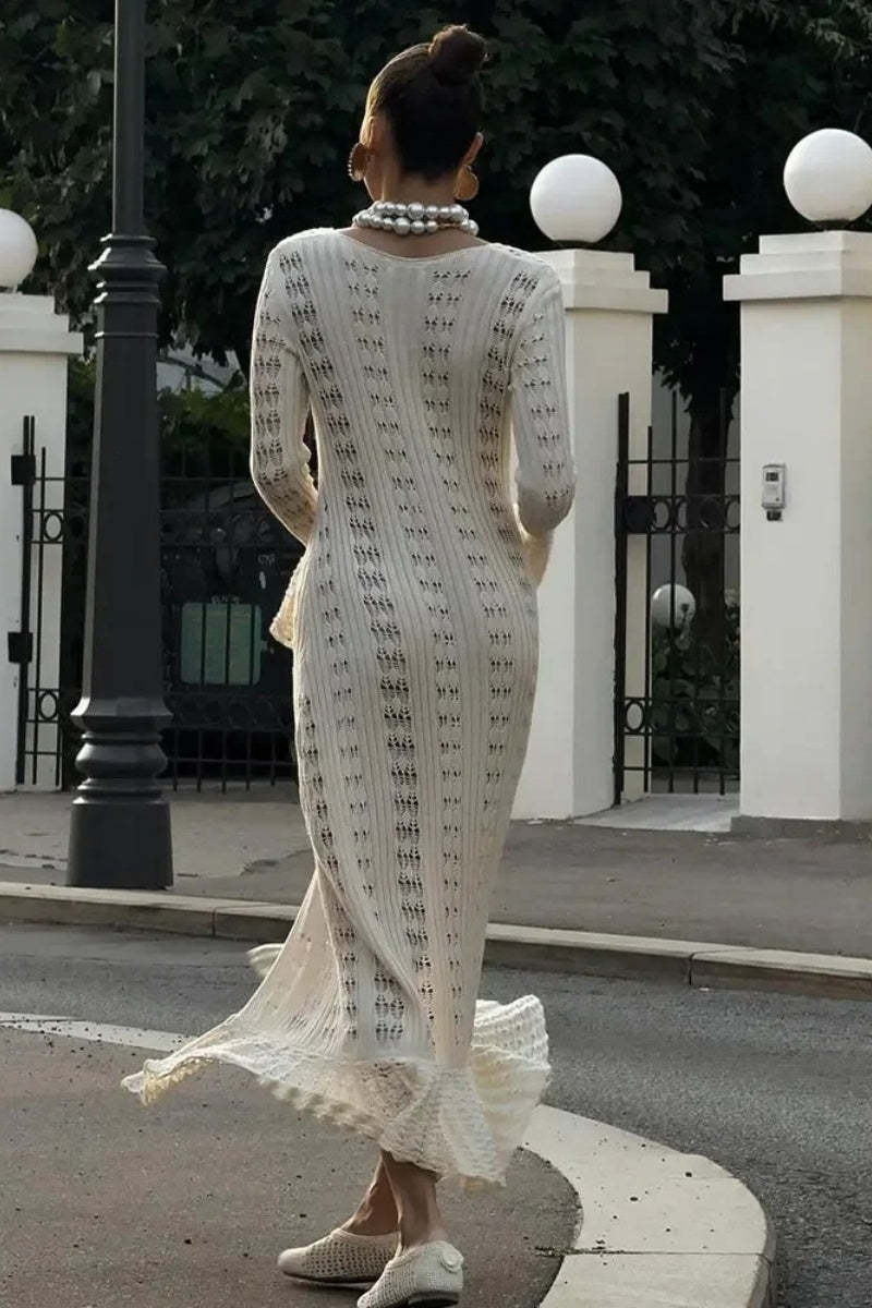 Boho Chic Long Cardigan With Buttons-ROVOLE