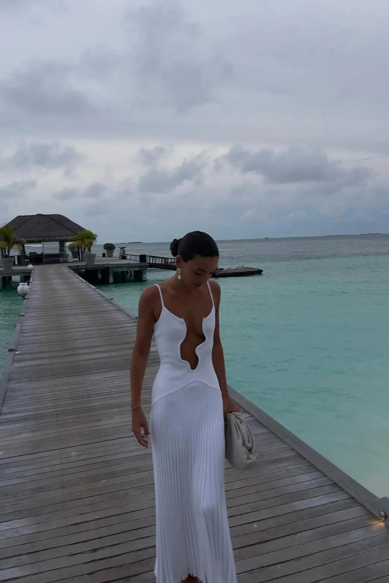 Elegant Cut-Out  Maxi dress-ROVOLE