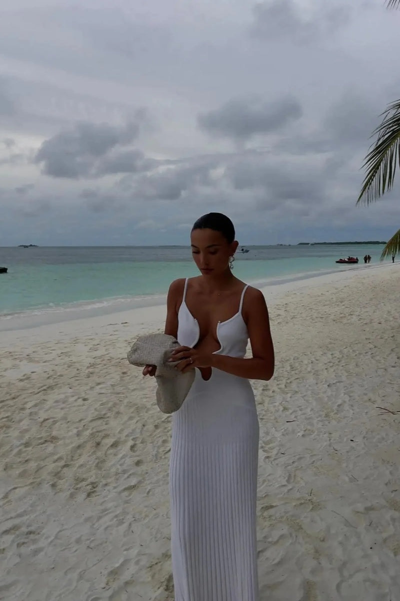 Elegant Cut-Out  Maxi dress-ROVOLE