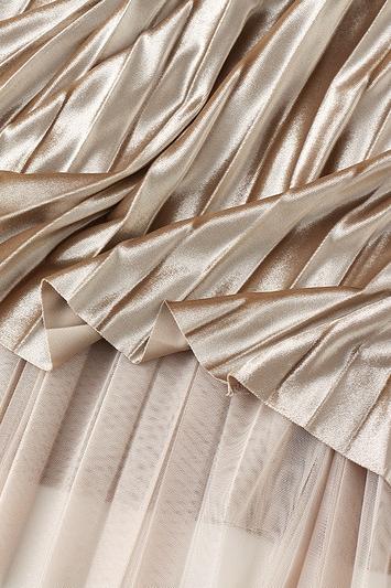 Reversible Two-way Pleated Midi Skirt-ROVOLE
