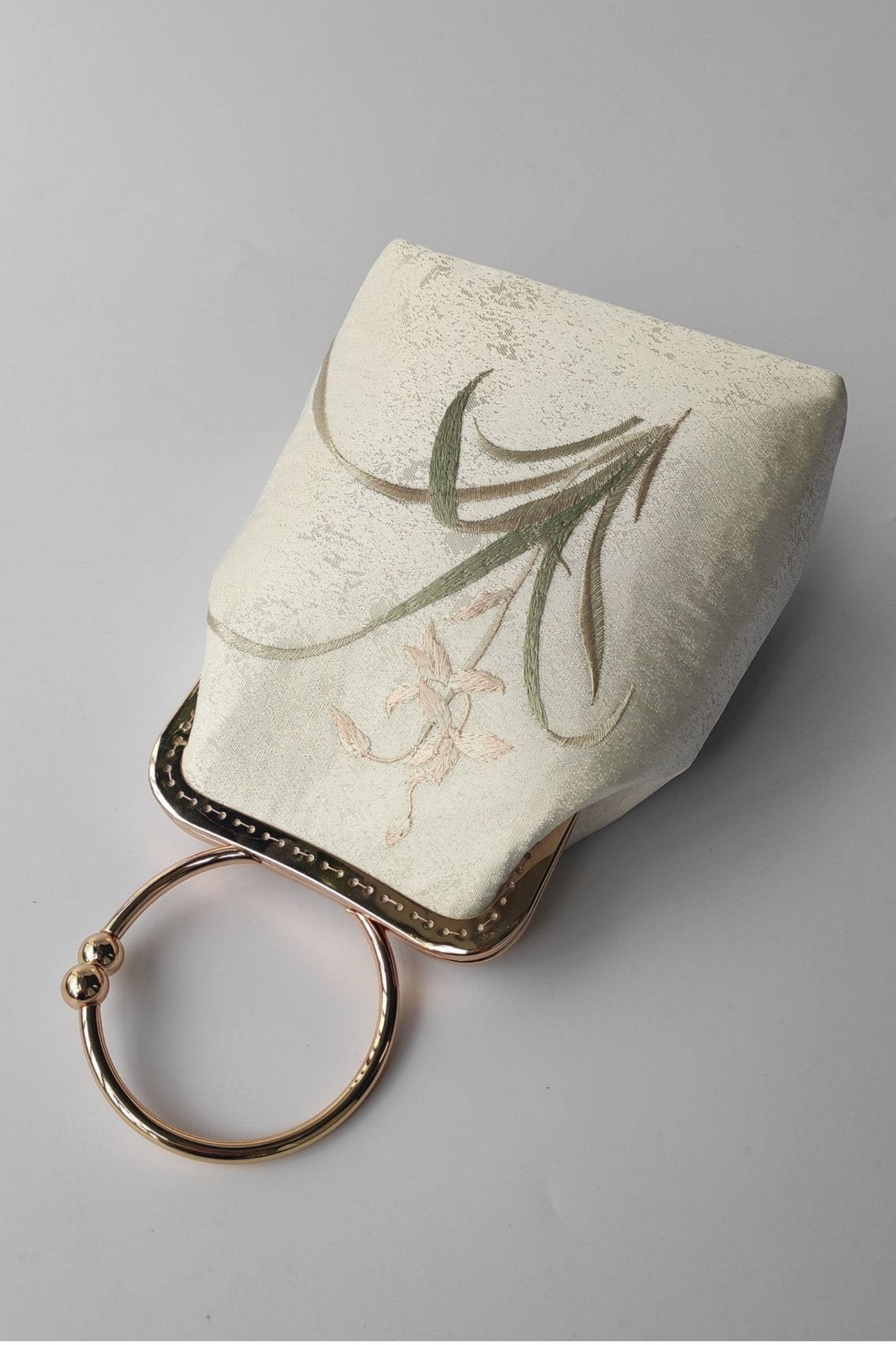 Liz Embroidered Satin Bag-ROVOLE