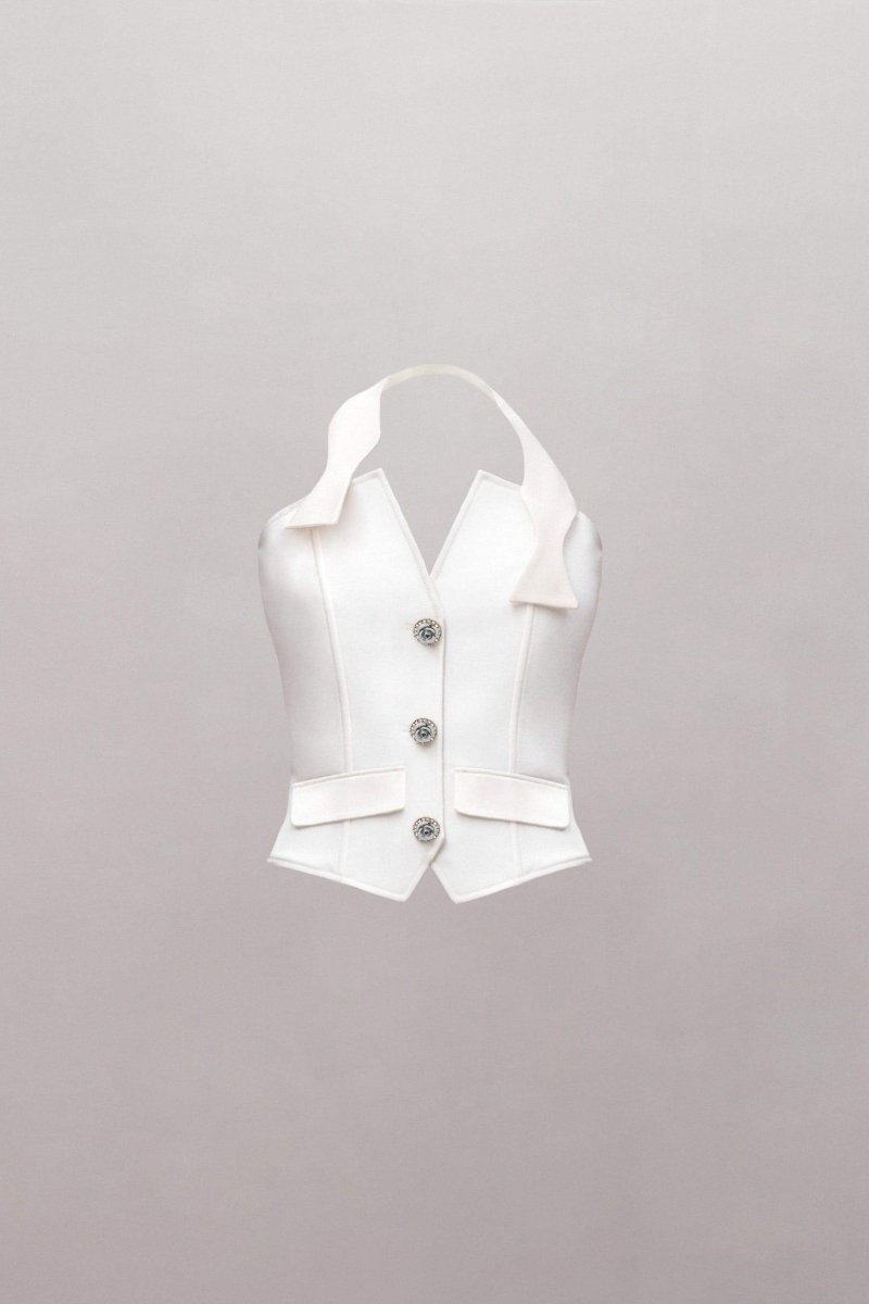 Louise Tuxedo Flower Trouser Maching Set-ROVOLE