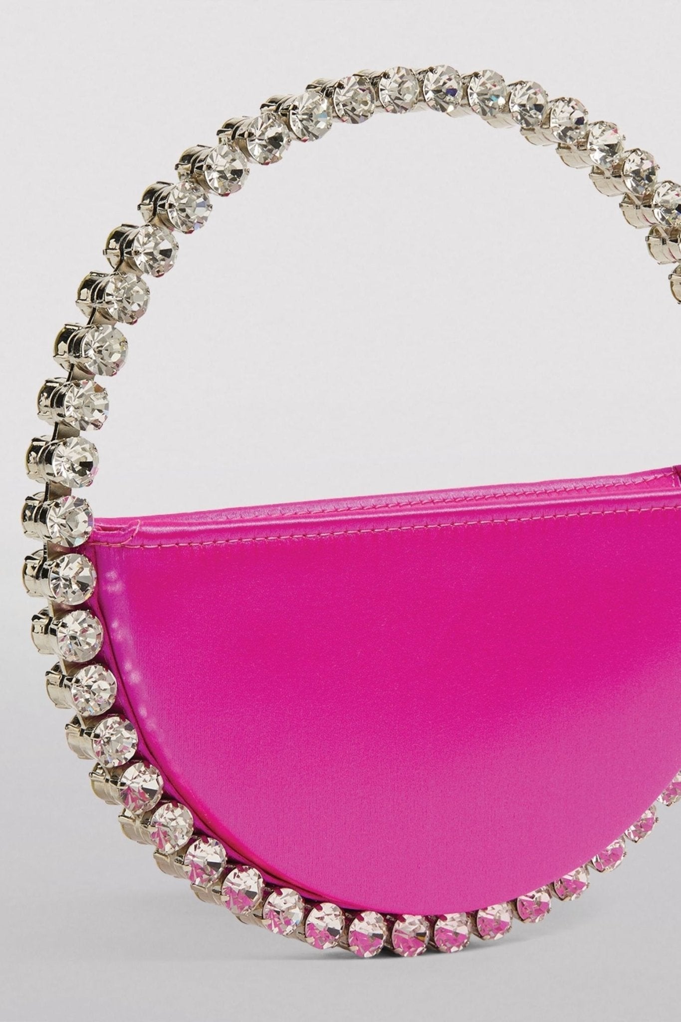 Madge Diamante Loop Satin Bag-ROVOLE