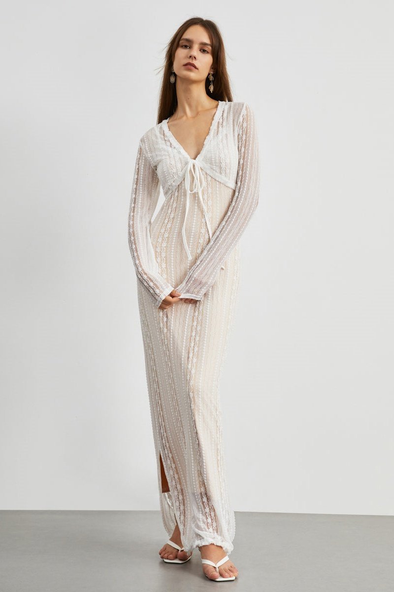 Melinda V-Neck Lace Set-ROVOLE