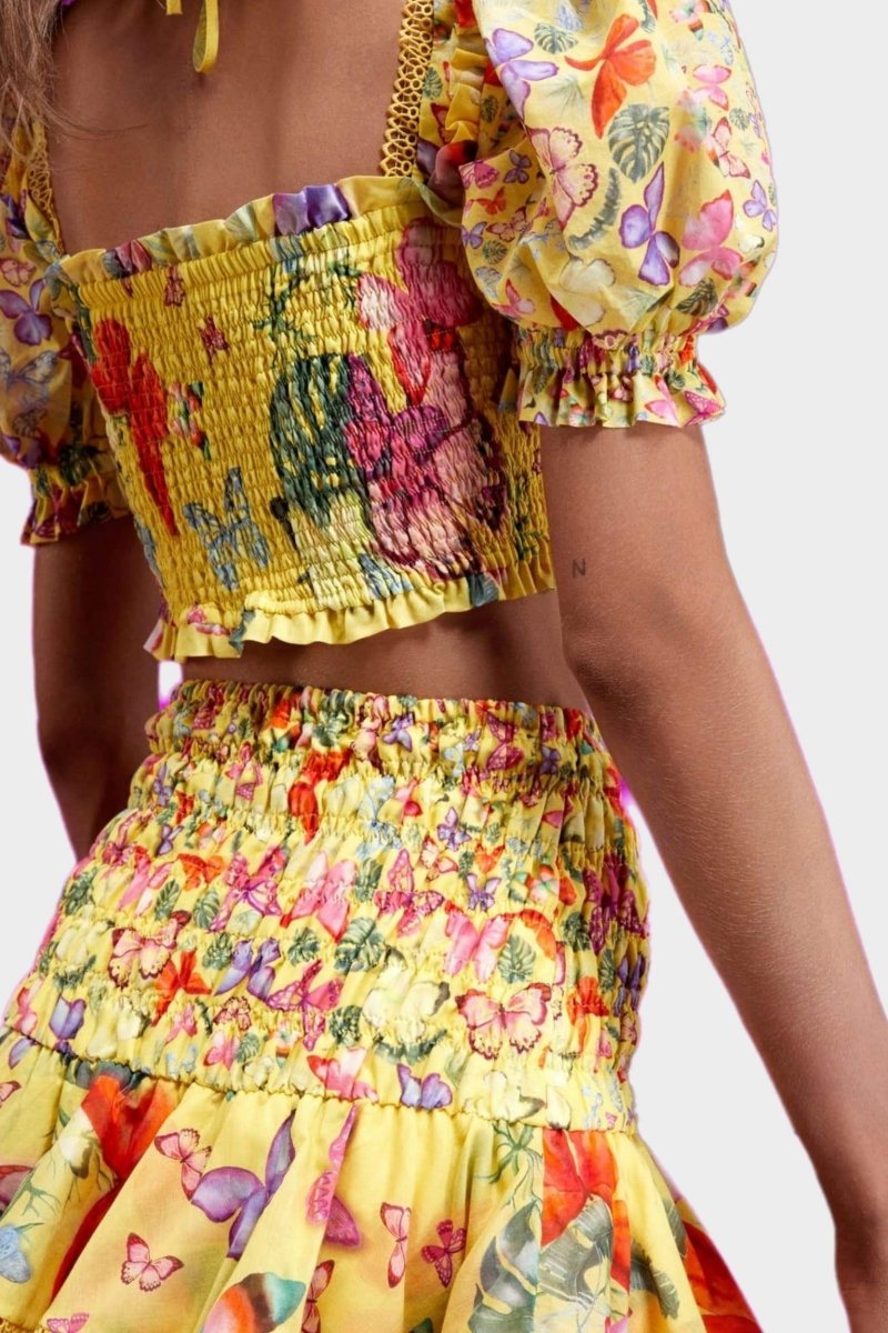 Mona Butterfly Printed Set-ROVOLE
