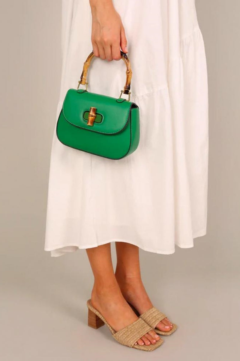 Riva Bamboo Handle Saddle Bag-ROVOLE