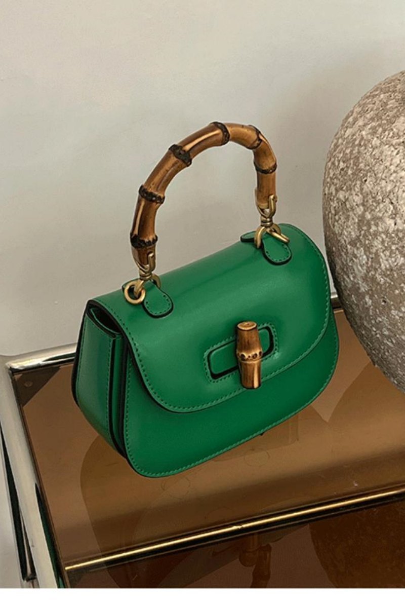 Riva Bamboo Handle Saddle Bag-ROVOLE