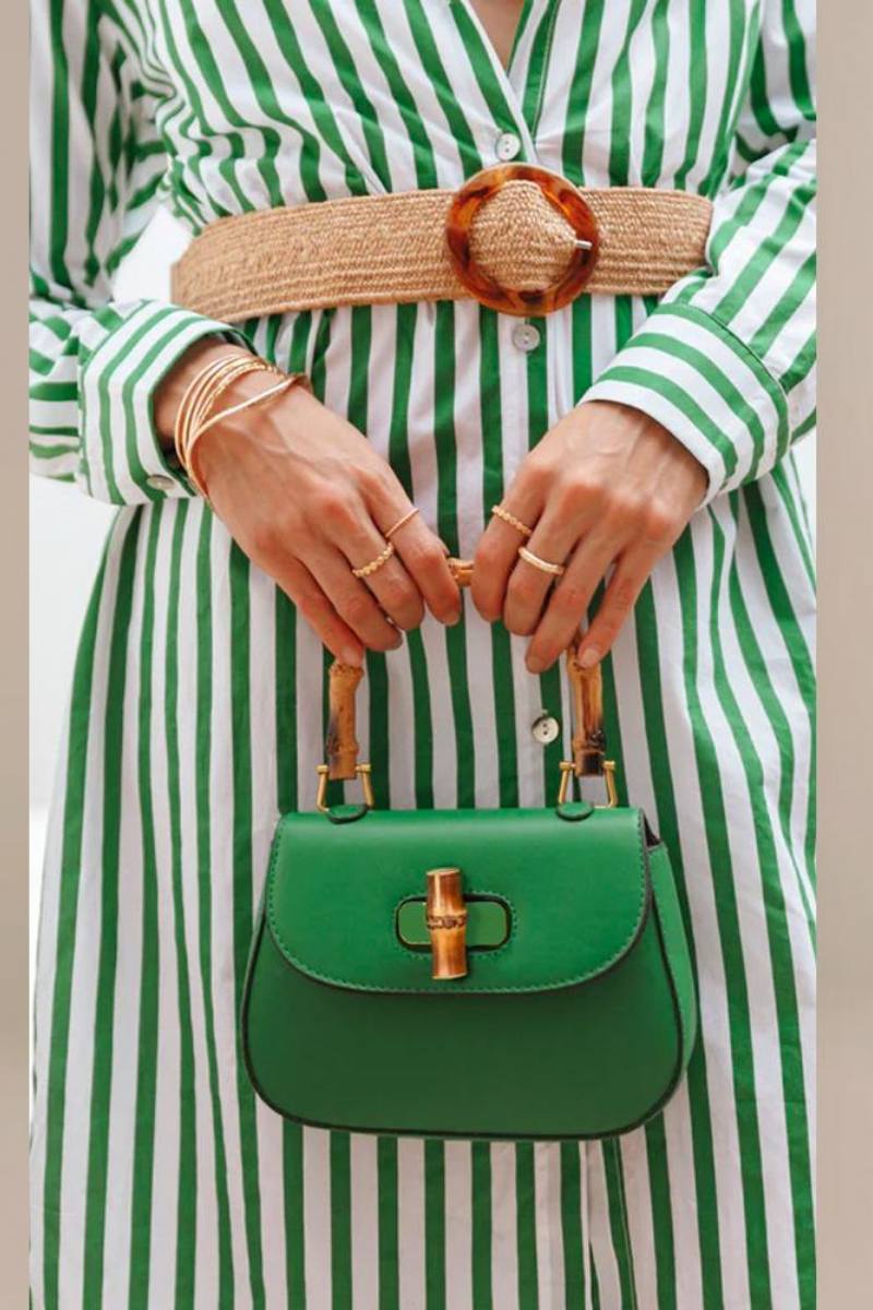 Riva Bamboo Handle Saddle Bag-ROVOLE